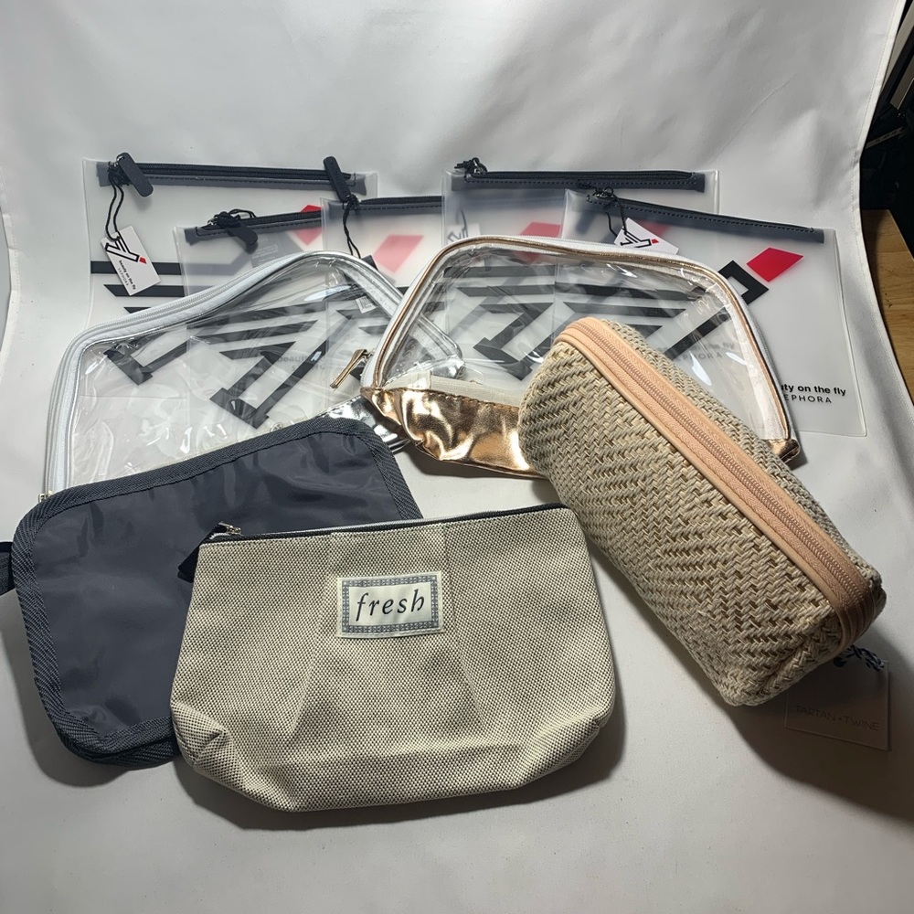 TEN cosmetic travel bags makeup toiletries Sephora Fresh Tartan + Twine